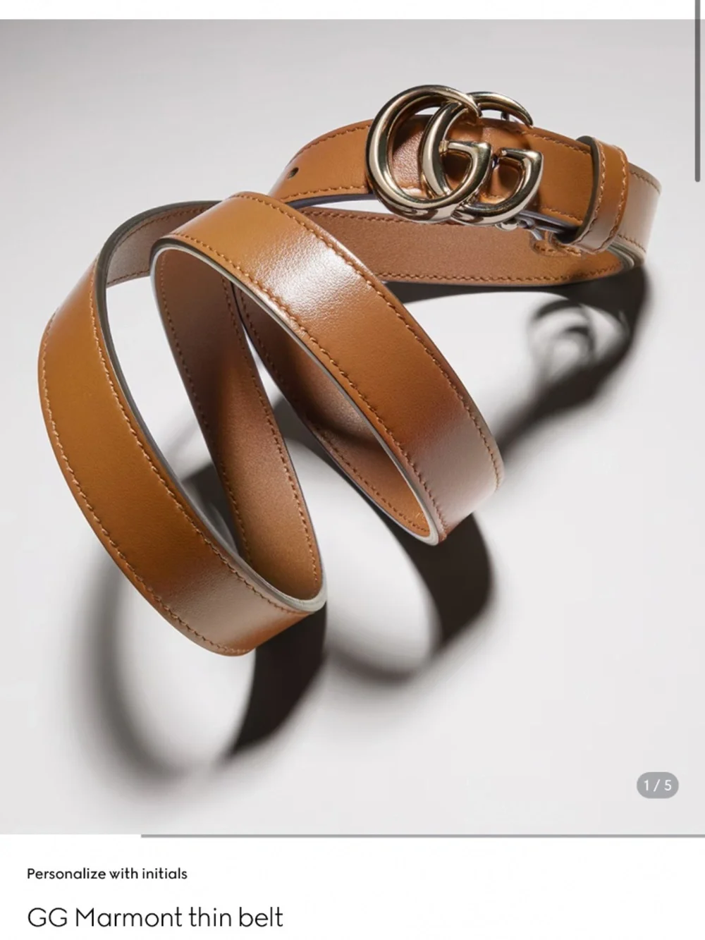Gucci belt- brand new marking thin belt- $340 OBO size 80